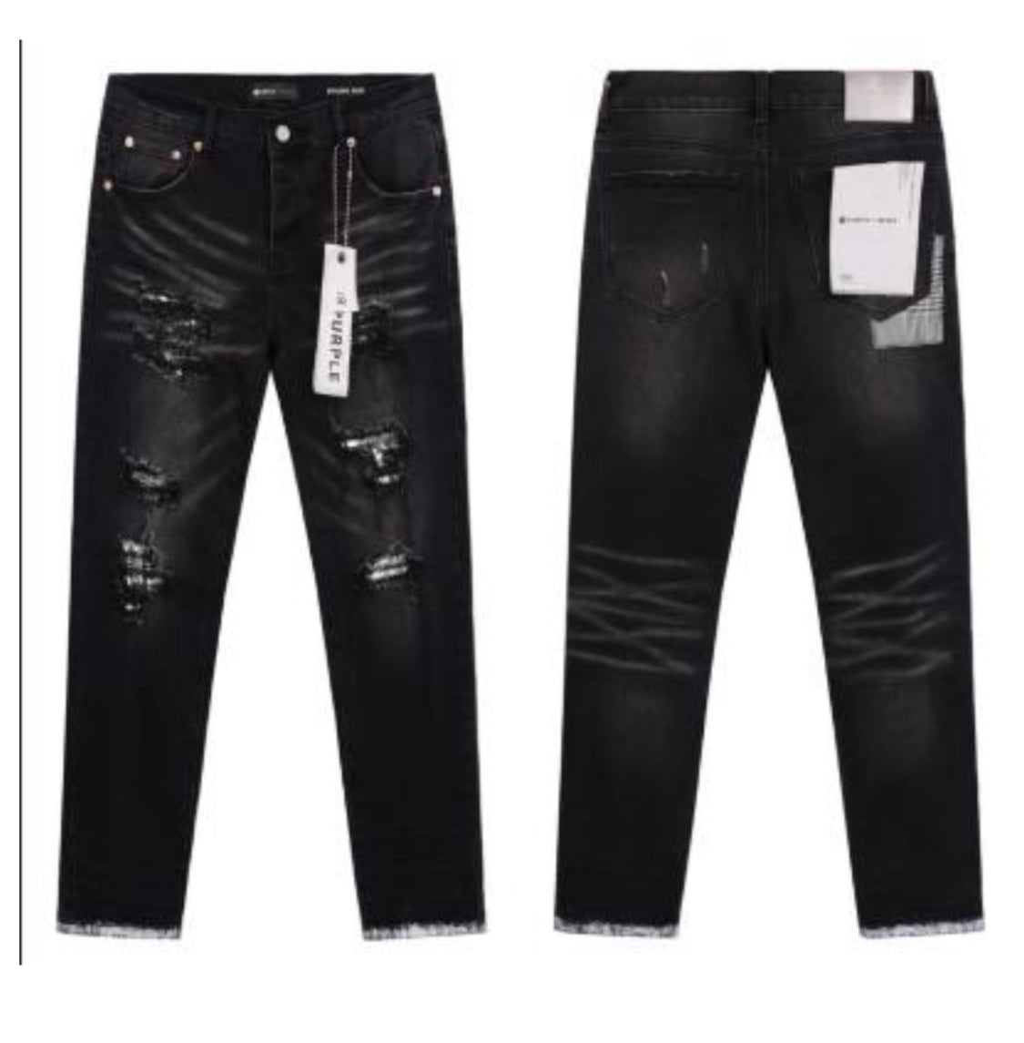 FRESH PURPLE BLACK SKINNY JEANS