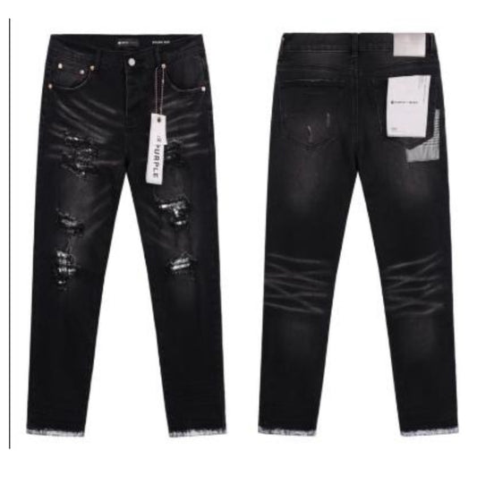 FRESH PURPLE BLACK SKINNY JEANS